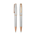 Valin hot sale custom logo pen promotional chrome rose gold metal ball pen